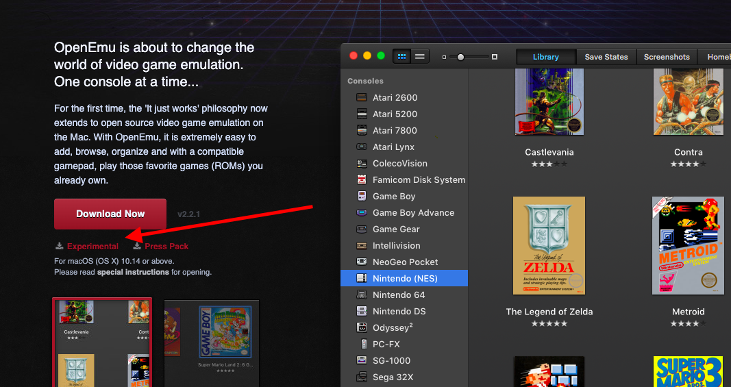 1999 game emulator mac